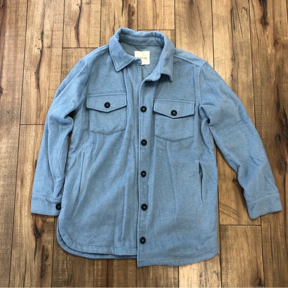 Fleece shejacket light blue